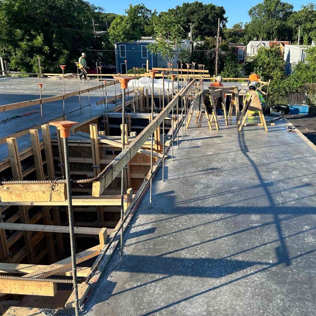 HBW Construction's contracting team hard at work on this healthcare construction project in Anacostia, D.C. 